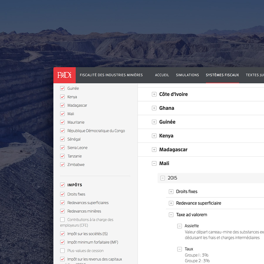 Fiscalité des industries minières