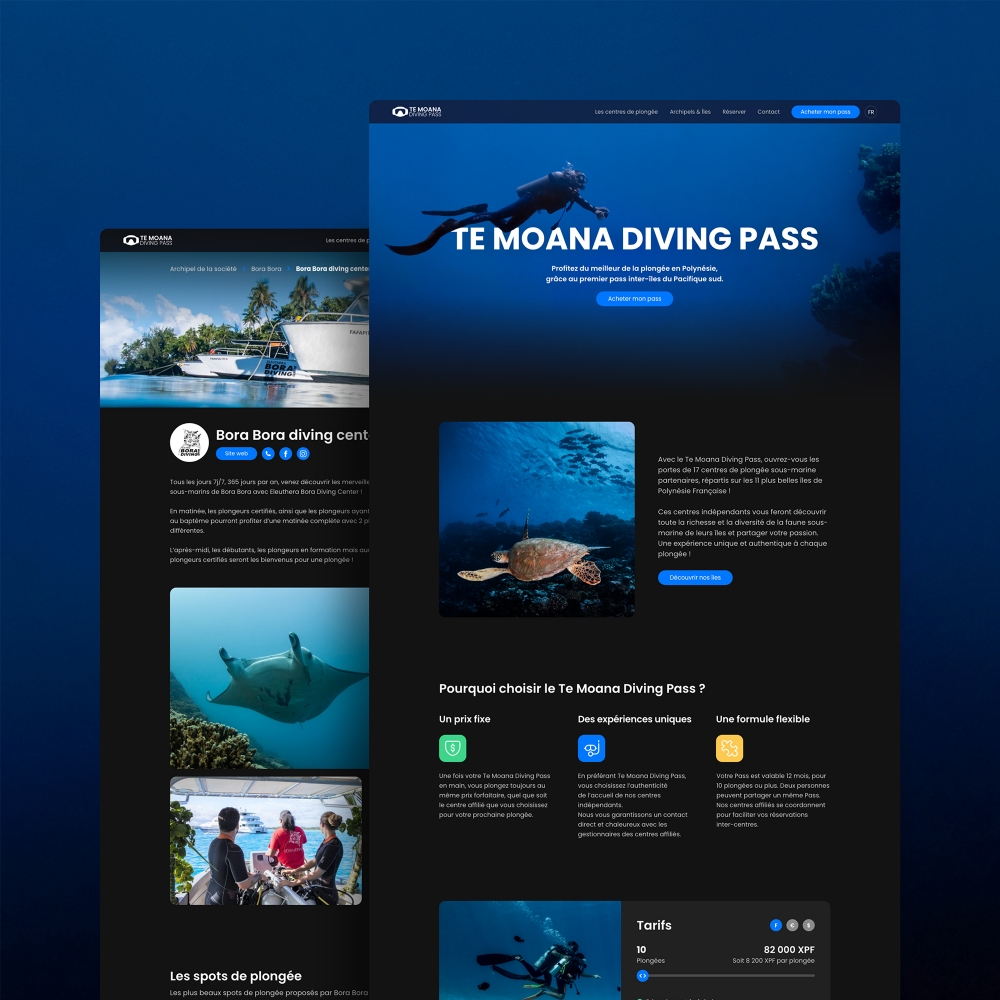 Te Moana Diving Pass